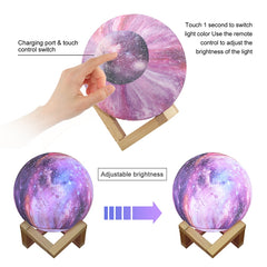 Colorful Starry Sky Moon Lamps