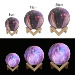 Colorful Starry Sky Moon Lamps